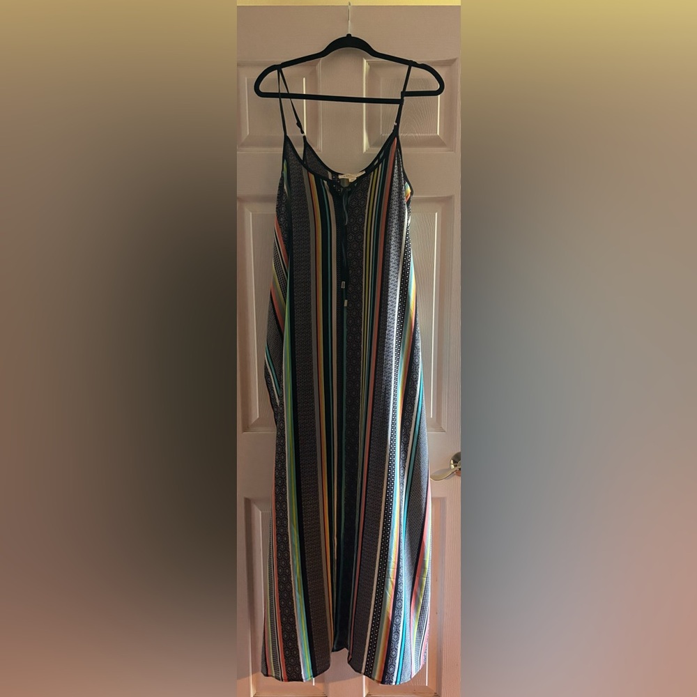 Lovestitch striped maxi dress M/L~NWOT